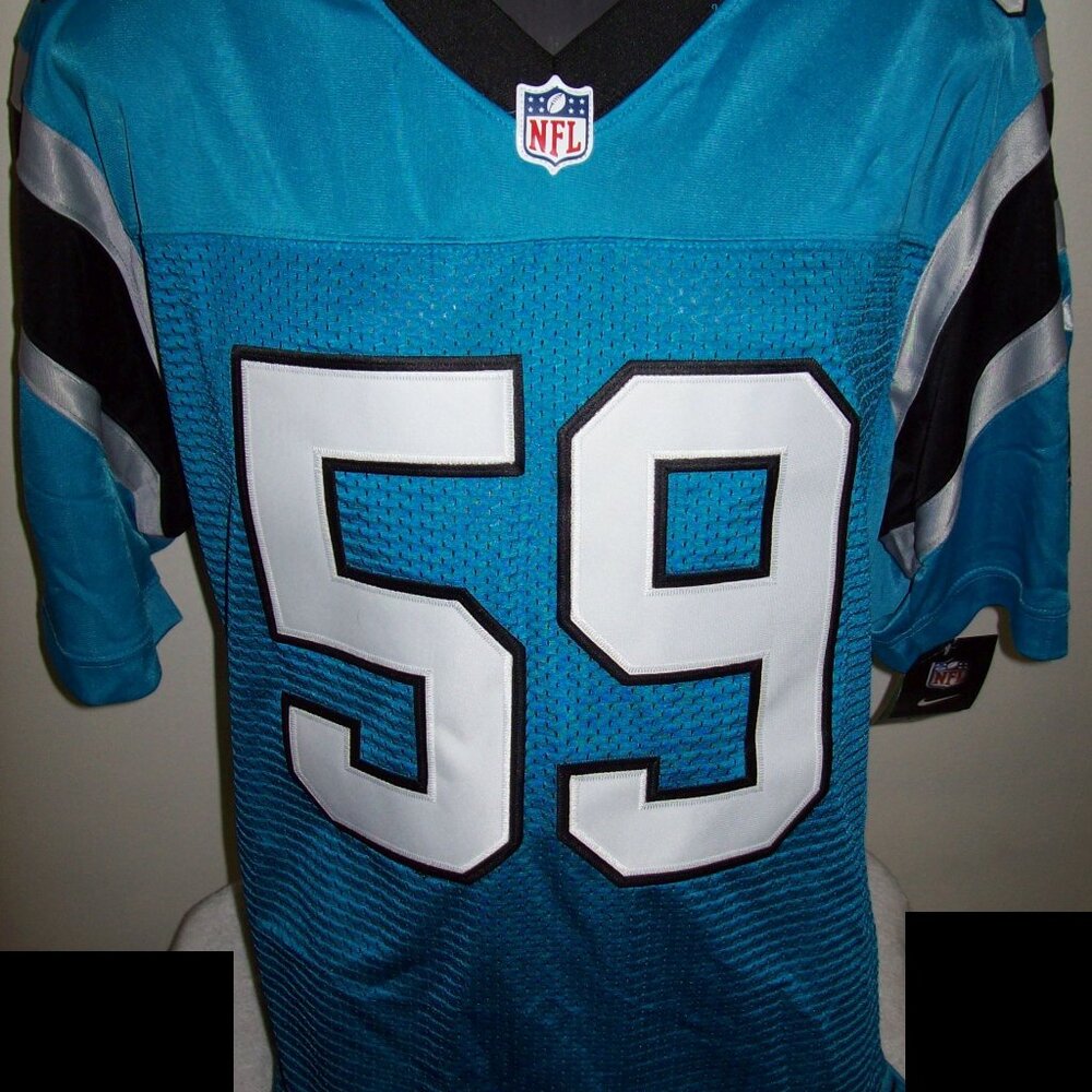 CAROLINA PANTHERS #59 KUECHLY sewn Jersey M L XL 2X 3X